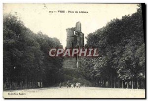 Old Postcard Vire Place du Chateau