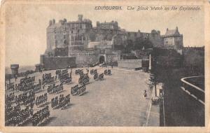 uk20237 edinburgh castle and esplanade scotland real photo uk military