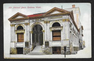 Old National Bank Outside Spokane WA Used c1910