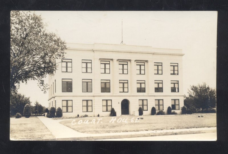 RPPC JACKSON MICHIGAN COUNTY COURT HOUSE BUILDING VINTAGE REAL PHOTO POSTCARD