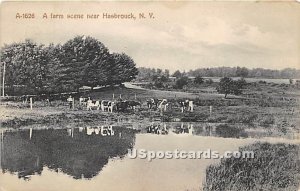 Farm Scene - Hasbrouck, New York NY Postcard
