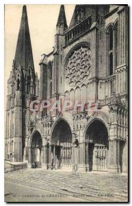 Postcard Old Cathedral of Chartres South Portal