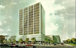 New Merchants National Bank Building Topeka KS Vintage Linen Postcard C20