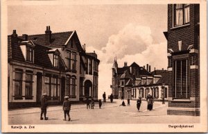 Netherlands Katwijk Aan Zee Burgersdijkstraat Vintage Postcard 09.72