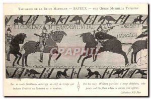 Old Postcard Tapestry of Queen Mathilde Bayeux On the road Guillaume queries ...