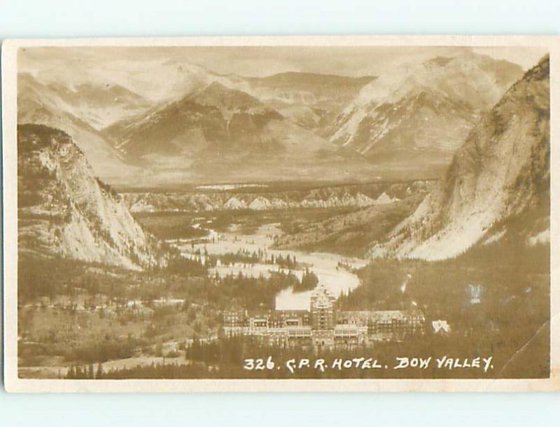 Circa 1910 rppc BOW VALLEY CPR HOTEL IN BANFF Alberta AB CANADA t3124