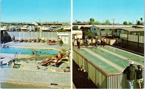 YUMA, AZ Arizona    CAPRI  MOBILE  PARK   Pool  c1960s  Roadside   Postcard