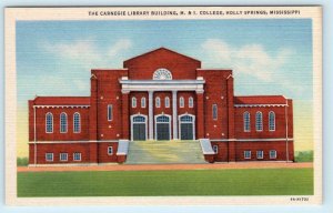 HOLLY SPRINGS, MS ~Carnegie Library MISSISSIPPI M. & I. Industrial College 1930s