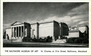 The Baltimore Museum of Art Maryland MD UNP  Vtg Postcard Unused N17