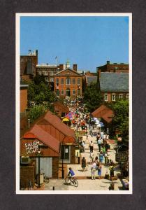 MA Salem Market Place Mass Massachusetts Postcard Witch Town City