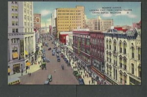 Ca 1942 Post Card Grand Rapids Mi Monroe Ave