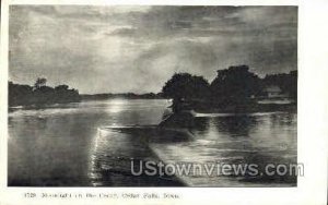 Moonlight on the Cedar River - Cedar Falls, Iowa IA  