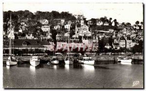 Old Postcard The Trouville Deauville Yacht Basin