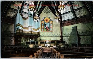 View Of The Interior Memorial Church Of The Holy Cross Reading PA Postcard