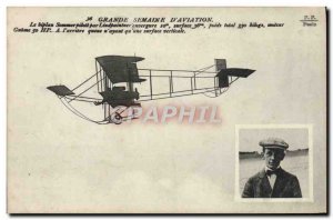 Old Postcard Jet Aviation Great week of & # 39aviation Sommer biplane pilot b...