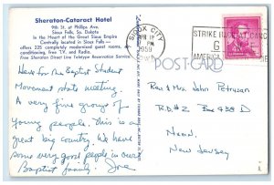 1959 Sheraton Cataract Hotel Philips Avenue Sioux Falls South Dakota SD Postcard