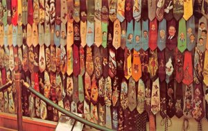 Nashville, TN Tennessee  HAND PAINTED TIES~Roy Acuff's Hobby Exhibits  Postcard