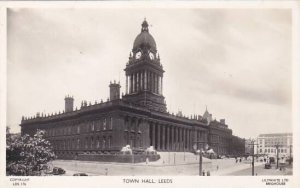 England Yorkshire Leeds Town Hall Real Photo