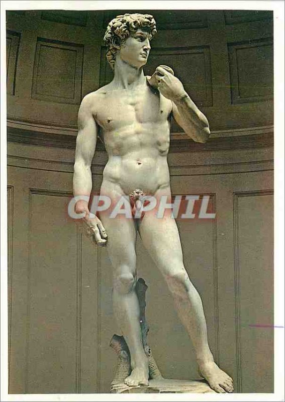 Old Postcard Firenze Galleria Accademia Michelangelo's David