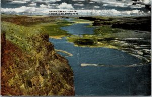 Vtg 1950s Upper Grand Coulee in Scenic Washington WA Unused Postcard