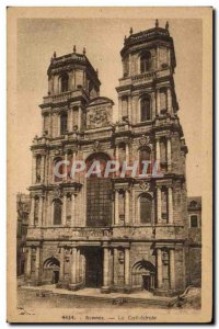 Old Postcard Rennes La Cathedrale