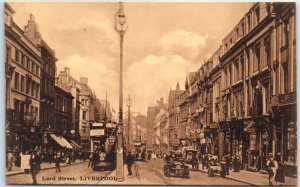 Postcard - Lord Street - Liverpool, England 