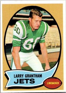 1970 Topps Football Card Larry Granthum New York Jets sk21490