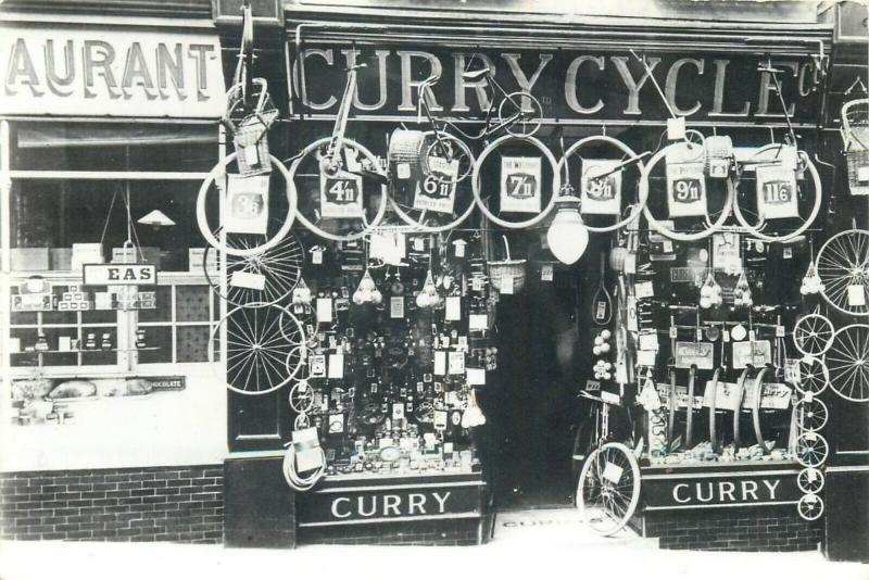 Curry Cycle store Basingstoke modern high-quality photographic postcard