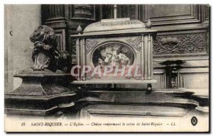 Old Postcard Saint Riquier The church Hunting Containing Crane Lion of Saint ...