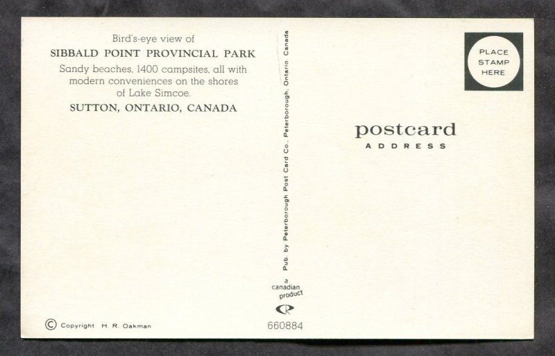 h2686 - SUTTON Ontario 1970 Sibbald Point Provincial Park