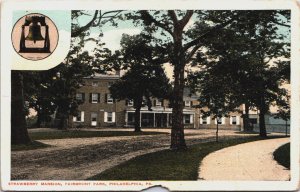 Strawberry Mansion Fairmount Park Philadelphia Pennsylvania Postcard C084