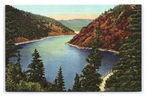 Postcard Eagle Nest Lake And Dam New Mexico