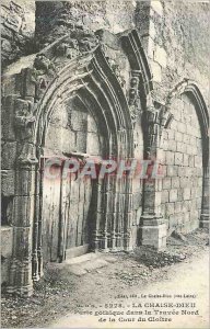 Old Postcard 5278 the chair god gothic door in the bay north of the cloister ...