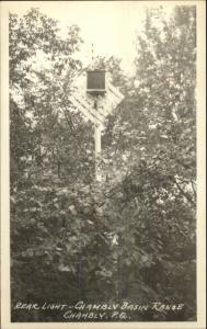 Chambly Quebec Basin Range Rear Light/Lighthouse Real Photo Postcard