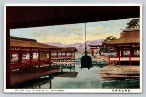 Inland Sea Miyajima of HIROSHIMA Japan Vintage Postcard A278