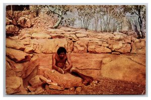 Solutrean Sculptor Natural History Museum Chicago IL UNP Chrome Postcard Q24