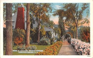 Walk in Chauncey Olcott's Gardens Saratoga Springs, New York