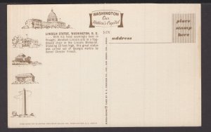 Washington DC Lincoln Memorial - Lincoln Statue & Gettysburg Address ~ Chrome