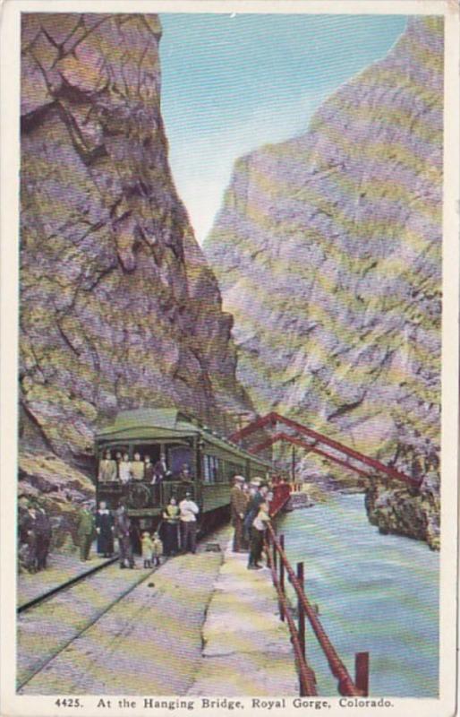 Colorado Royal Gorge Observation Car At The Hanging Bridge