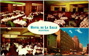 Hotel La Salle Multi View Montreal Quebec Canada UNP Chrome Postcard  D13