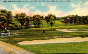 New York Staten Island Todt Hill Showing Golf Course