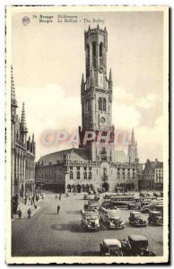 Old Postcard Brugge Halletoren