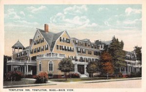 Templeton Massachusetts birds eye view Templeton Inn antique pc Y11073