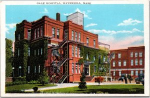 Postcard MA Haverhill Gale Hospital Schlafmann Bro Miller Art