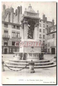 Old Postcard Lyon Saint Jean La Fontaine