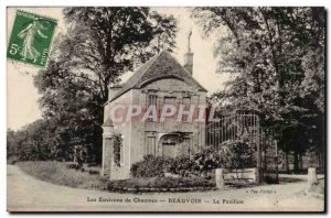 Old Postcard The covered galleries Beauvoir Pavilion