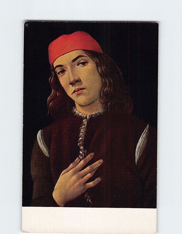 Postcard Portrait Of A Youth By Botticelli, National Gallery Of Art, D. C.