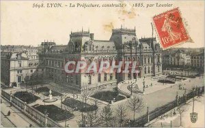 Old Postcard Lyon Prefecture built in 1885 by Louvier