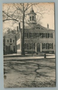 MT.HOLLY NJ COURT HOUSE ANTIQUE POSTCARD