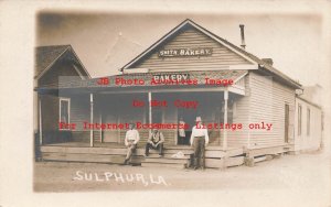 LA, Sulphur, Louisiana, RPPC, Smith Bakery, Entrance View, 1911 PM, Photo